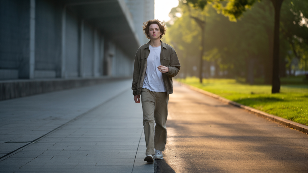 forma de caminar y estado de ánimo