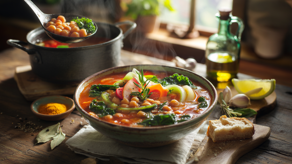 sopa de la longevidad receta