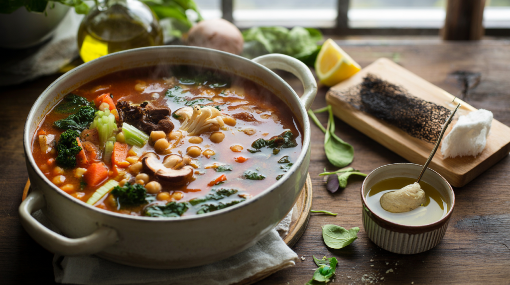 sopa de la longevidad receta
