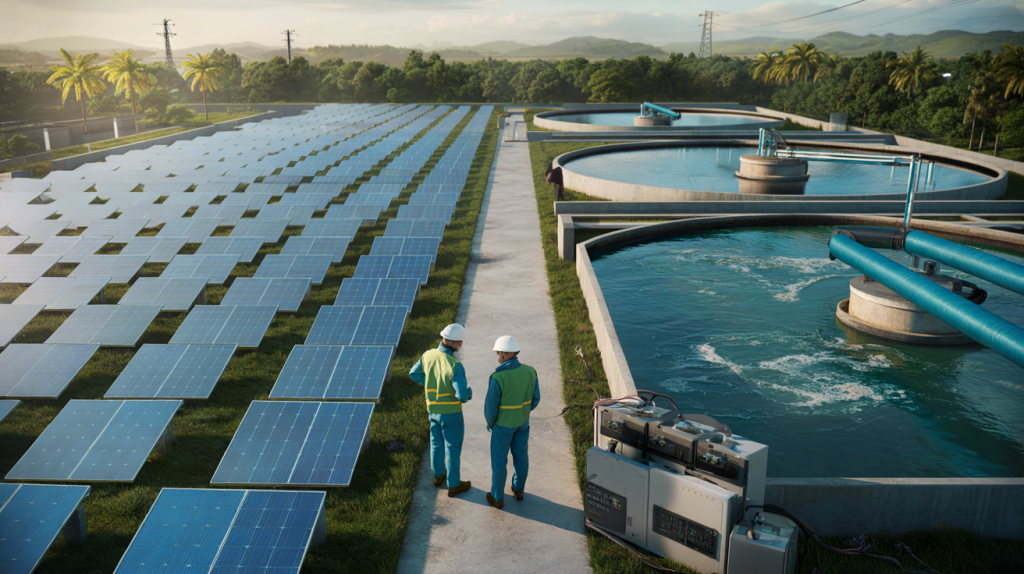 Aegea sanitation solar energy