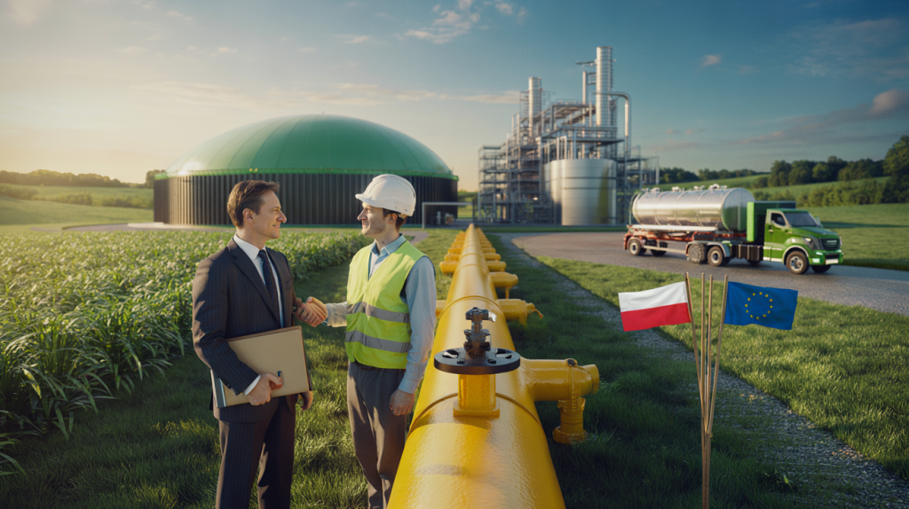 financiación de biometano en Polonia