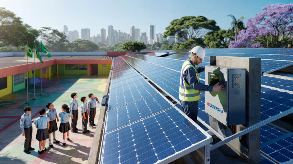 proyecto solar escuelas São Paulo Neoenergia