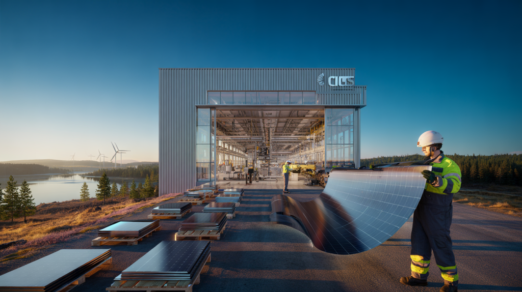 200 MW CIGS solar cell plant Sweden