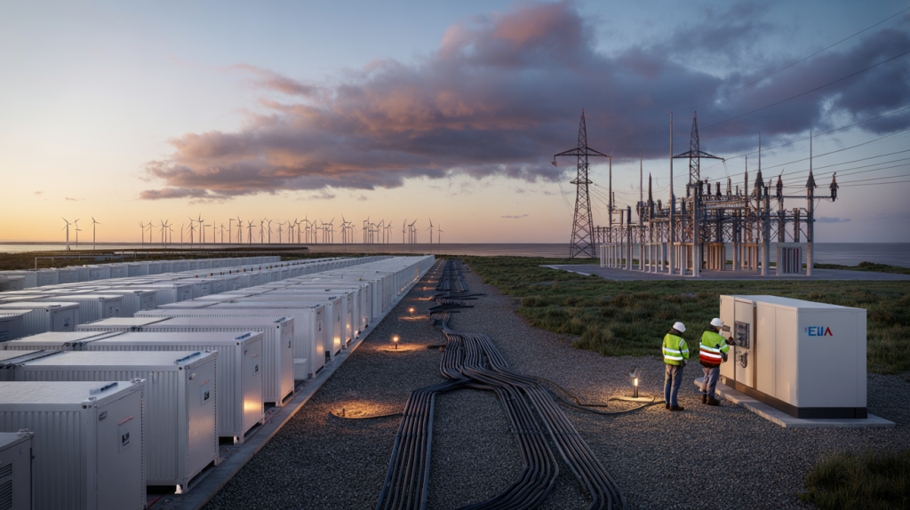 EDF Power Solutions batería 150 MW 600 MWh Bélgica