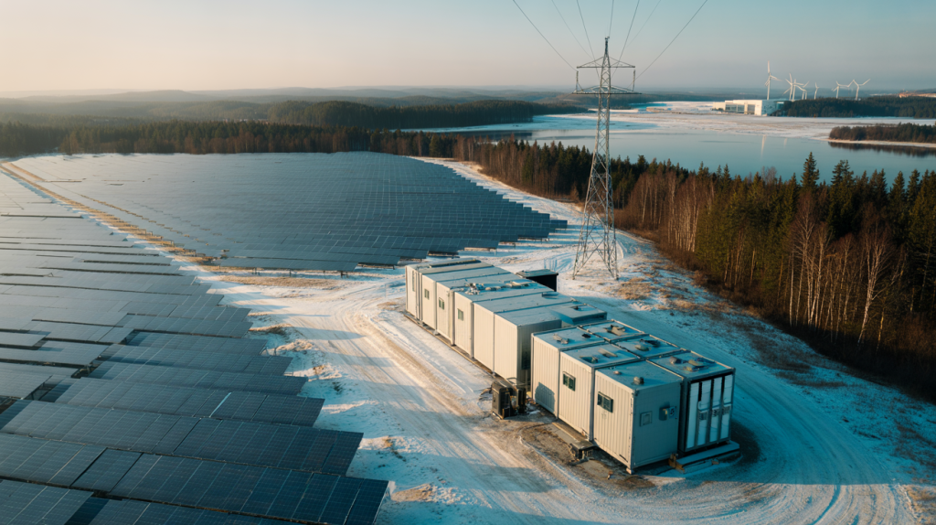 Endra Finlandia proyecto solar con almacenamiento