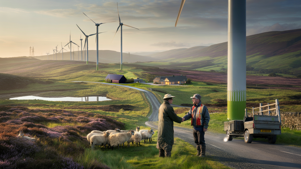 Muirhall Energy parque eólico en Escocia