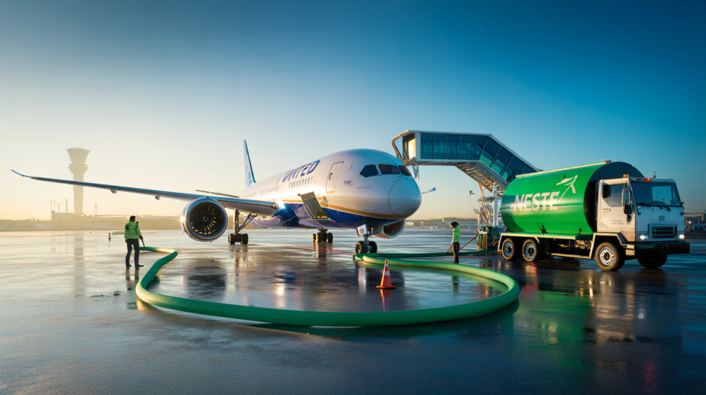 Neste amplía suministro SAF con United Airlines