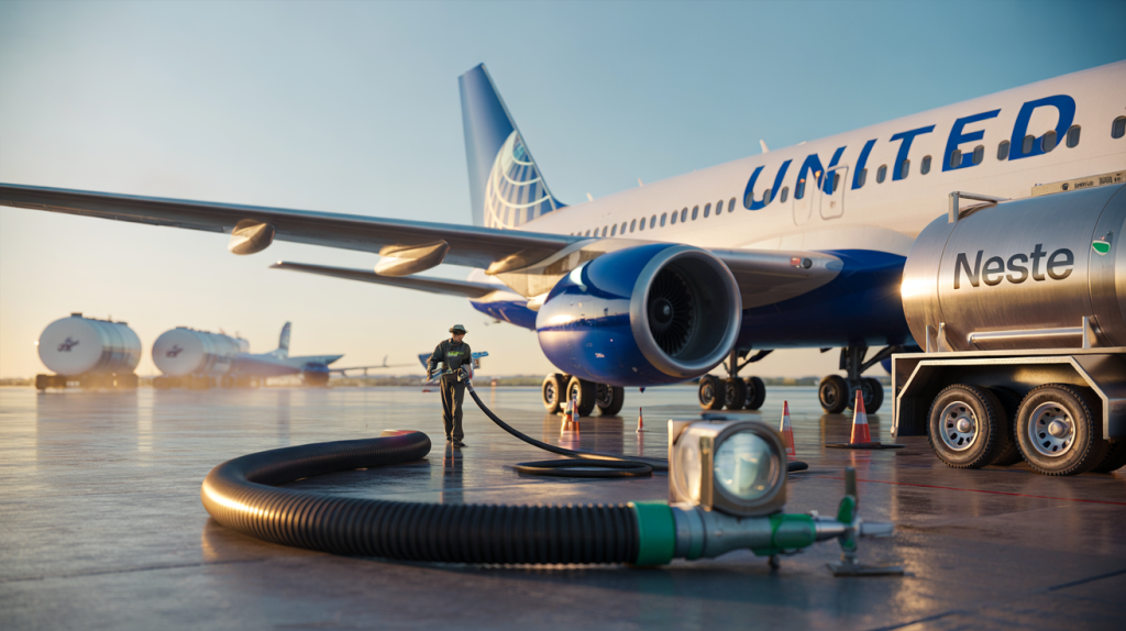 Neste amplía suministro SAF con United Airlines