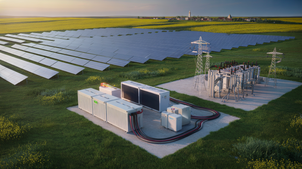 Parque fotovoltaico con BESS en Hungría