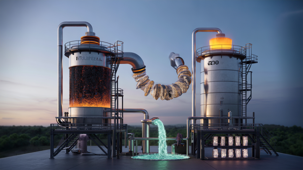 Reduciner carbon to syngas