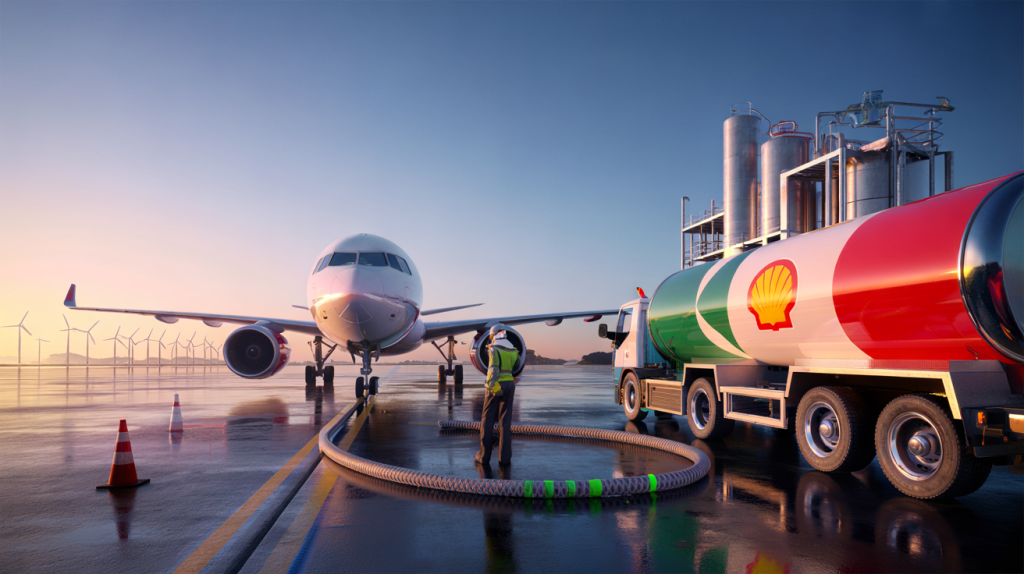 Shell combustible sostenible de aviación (SAF)