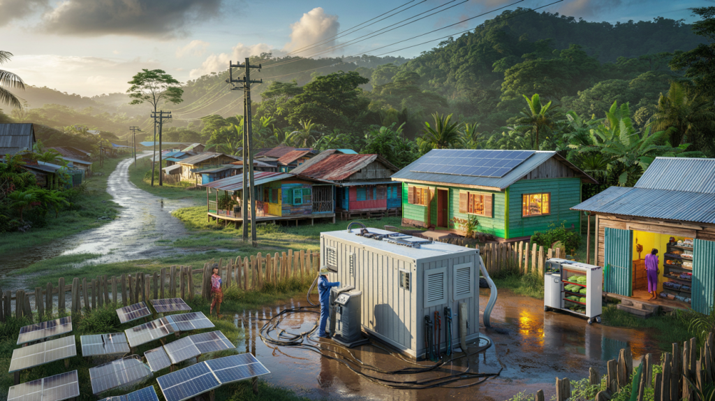 electrificación rural Belice