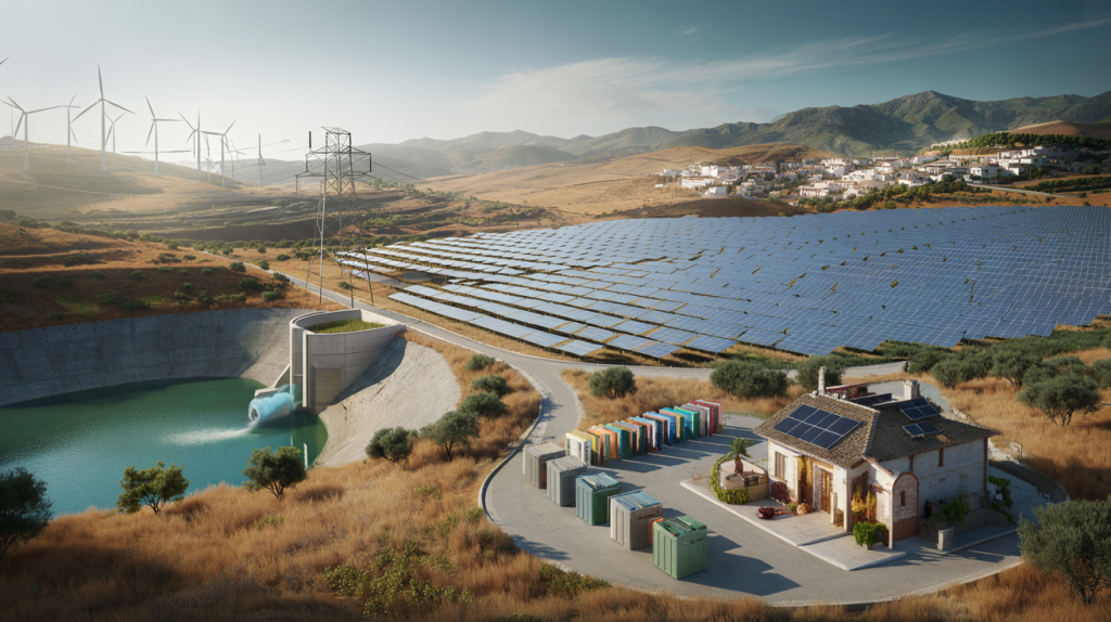 energías renovables españa agosto 2024