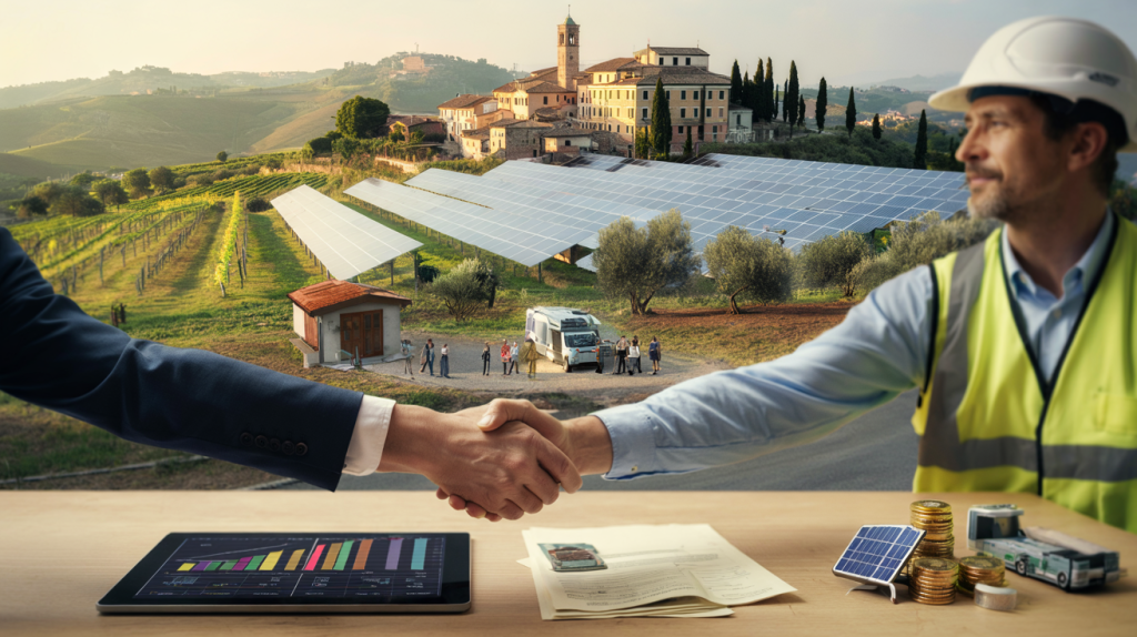 financiación proyectos solares Italia