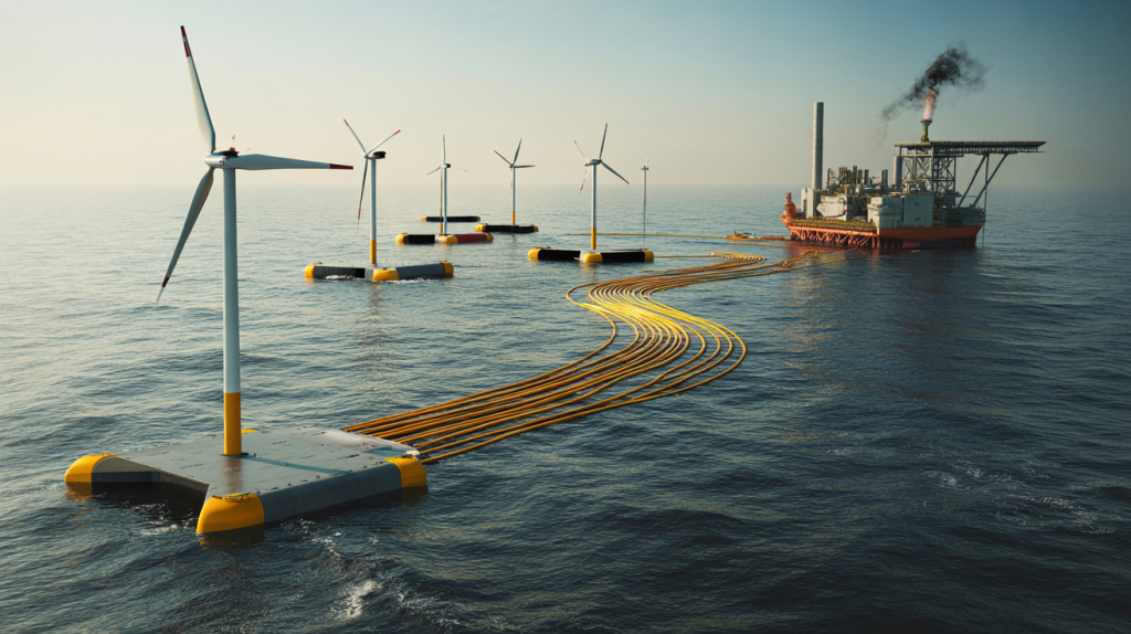 floating wind for gas fields
