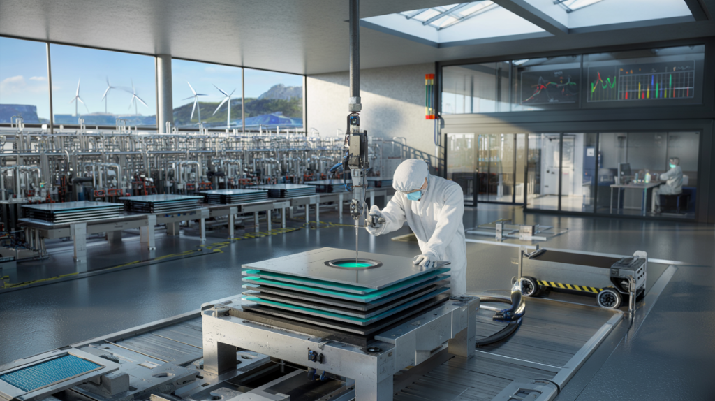 línea de producción de electrolizadores 300 MW