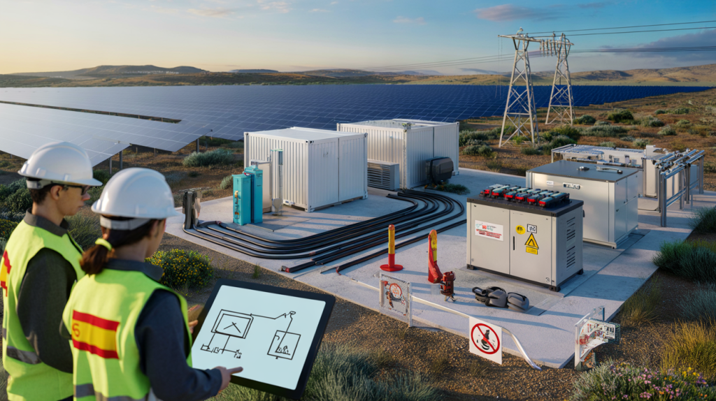 permiso almacenamiento con baterías parque solar