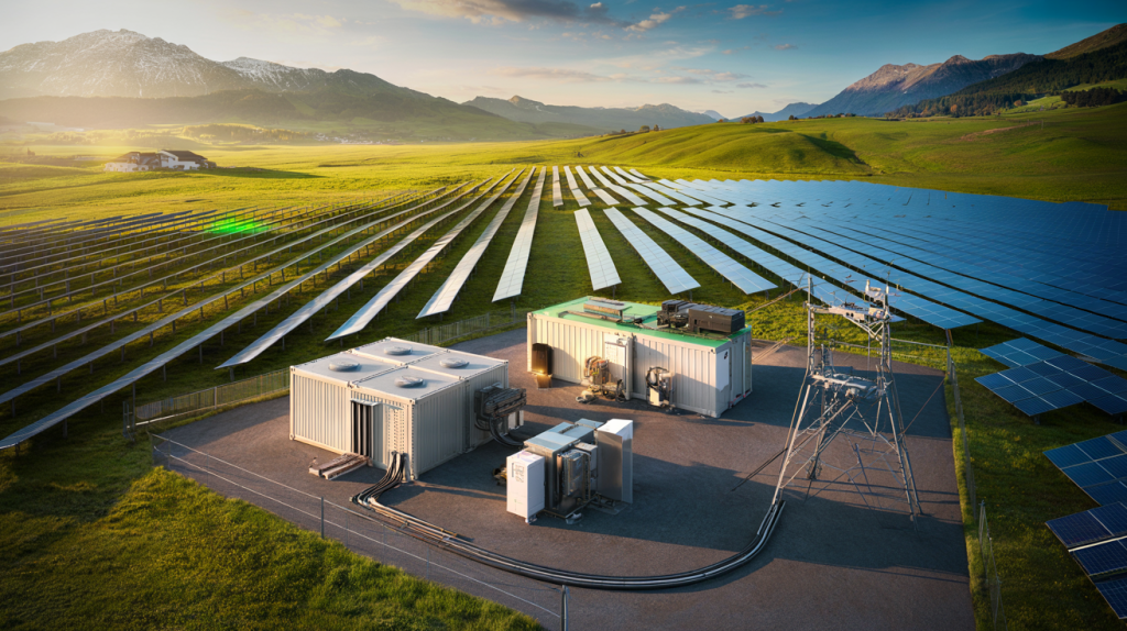 planta solar de 7 MW con batería en Austria