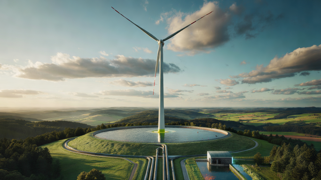 turbina eólica récord de altura Alemania